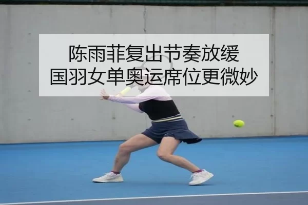 陈雨菲复出节奏放缓 国羽女单奥运席位更微妙